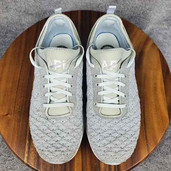 APL Shoes Men's 9 Gray Techloom Phantom Lace Up Low Top Athletic Sneakers - Picture 6 of 12